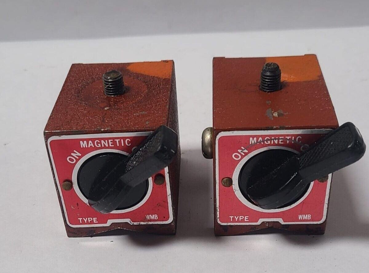 Lot of 2 Type WMB Magnet Magnetic Holder Base