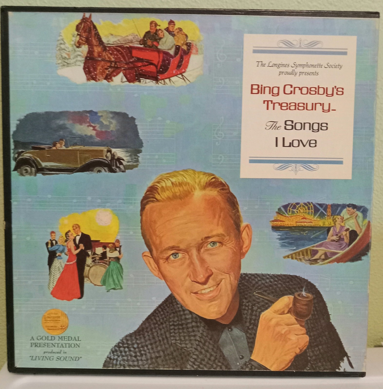 Bing Crosby's Treasury The Songs I Love 6 Vinyl LPs Record Set 33 1/3 LP