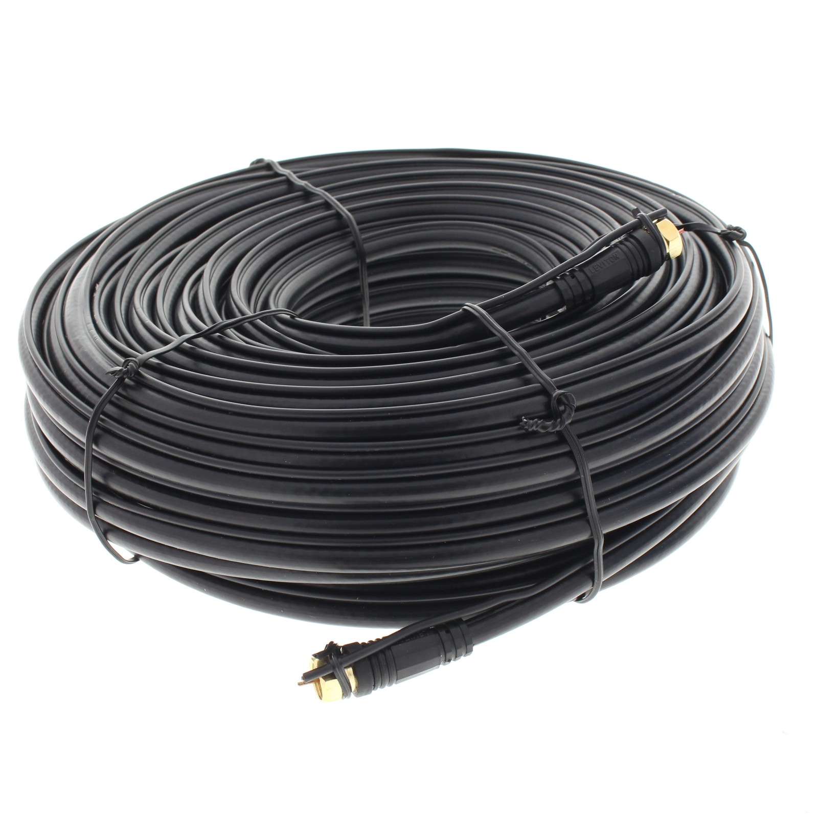 Leviton 40872-CE Black Coaxial RG6 Grounded Digital Coaxial Audio Cable 100'