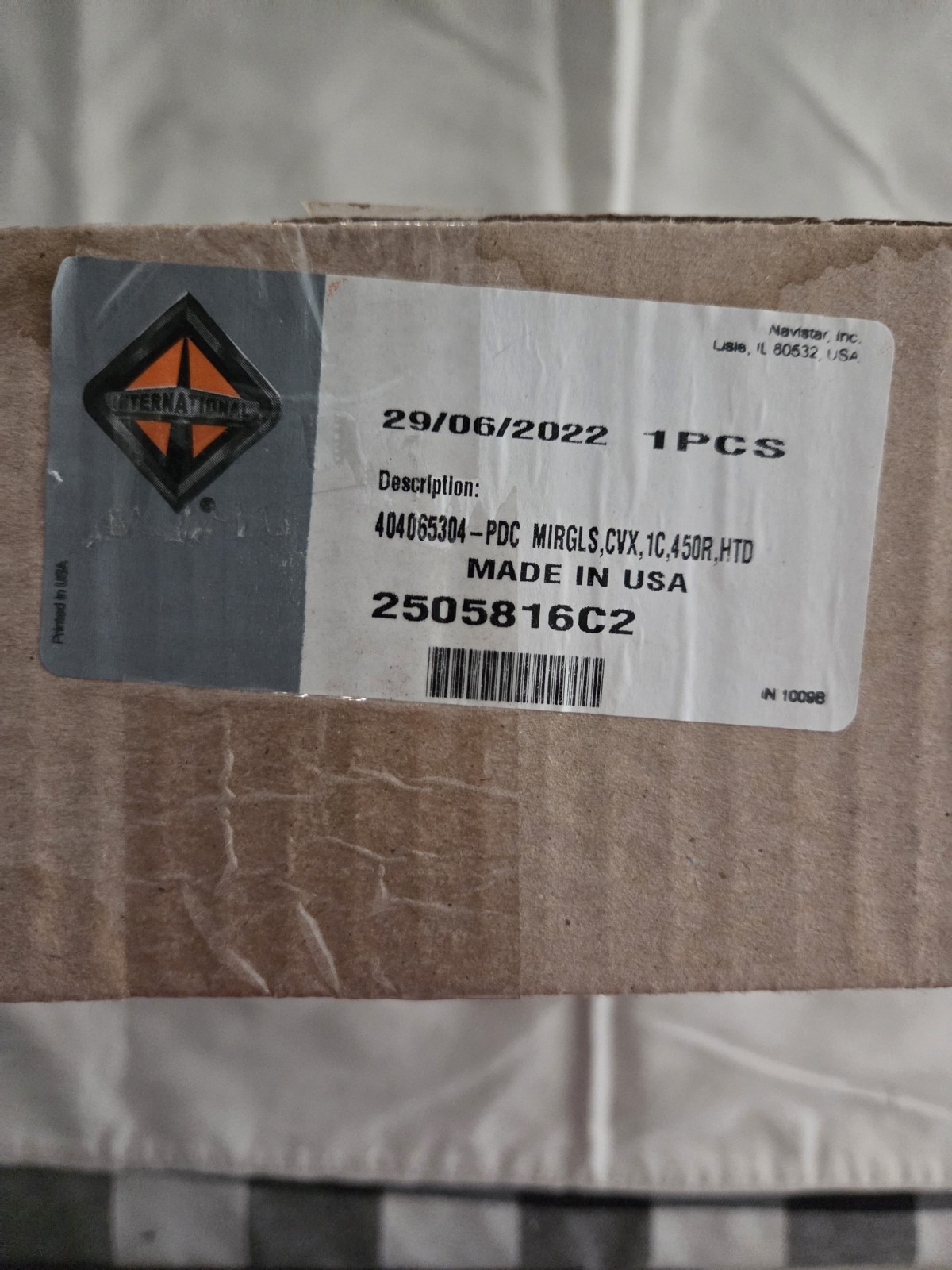 OE Navistar International Heated Glass Mirror Replacement 2505816C2