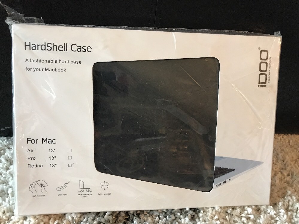 idoo Hardshell Case for Macbook Retina 13", black