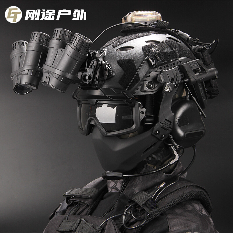 FAST SF Tactical Helmet Night Vision Goggles Protective Helmet Mask Headphone