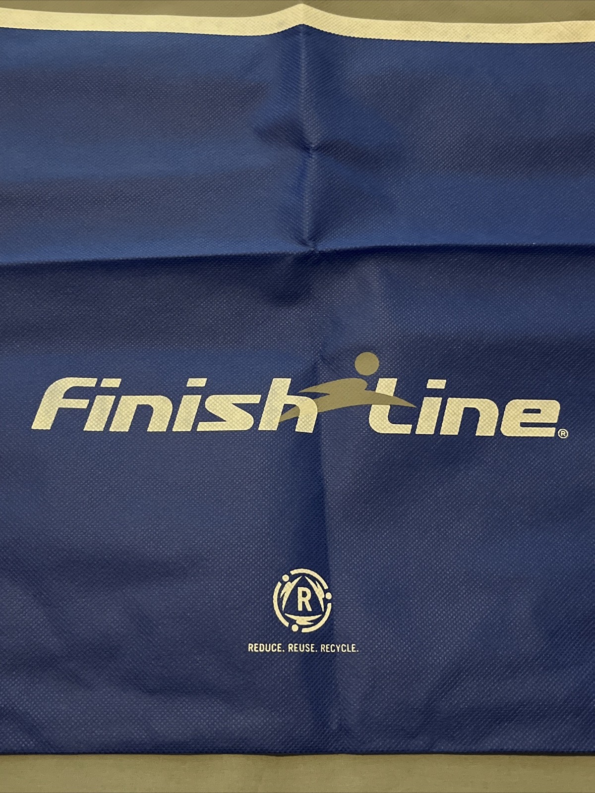 New Finish Line Shoe Store ECO Bag Reusable Drawstring Backpack NWT 19”x15”