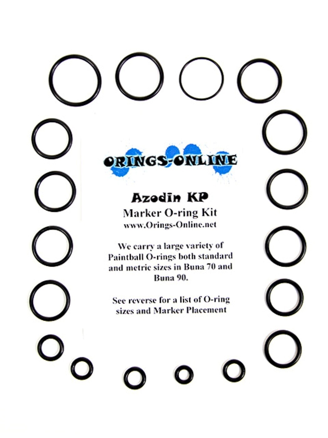 Azodin KP Paintball Marker O-ring Oring Kit x 2 rebuilds / kits