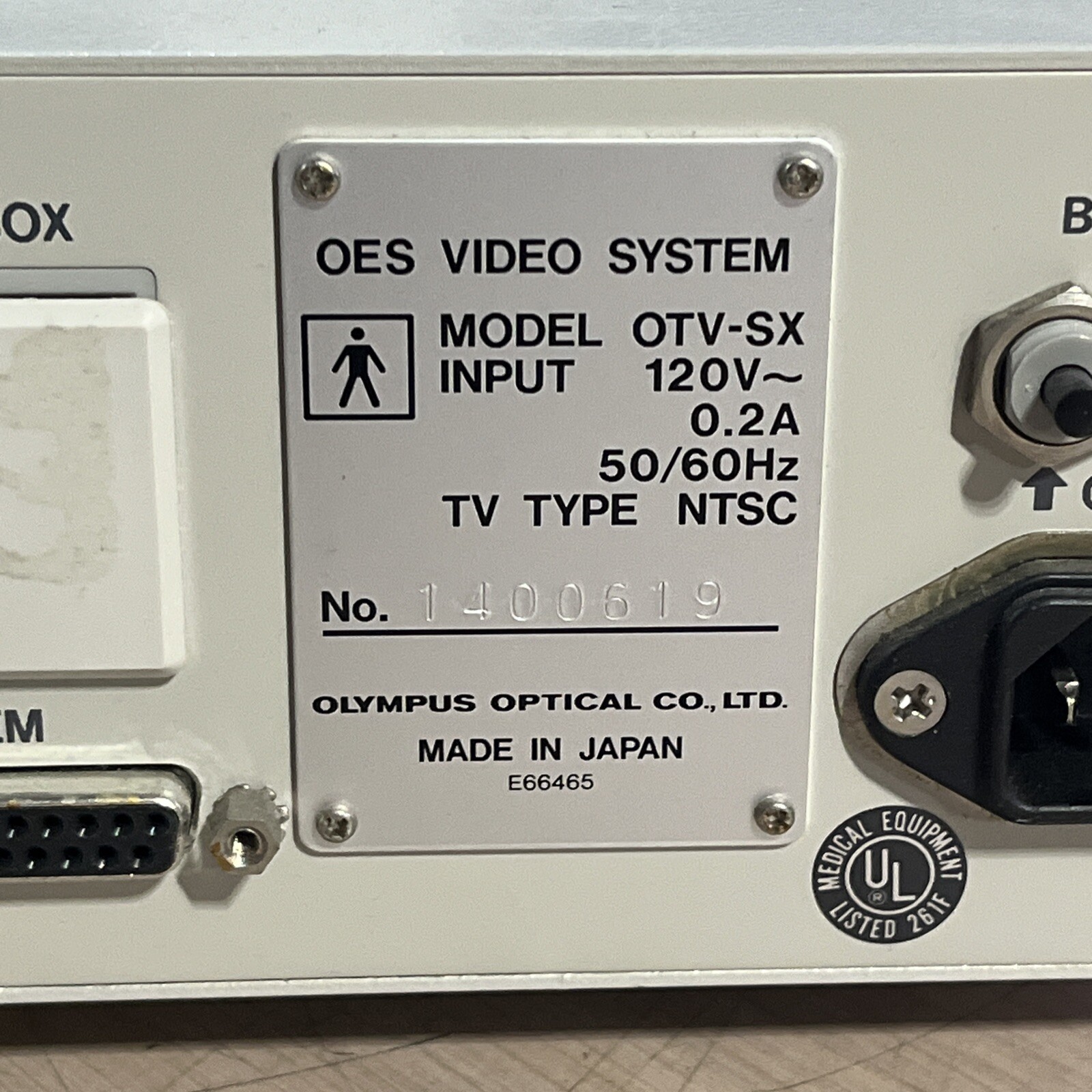 OLYMPUS OTV SX DIGITAL SIGNAL PROCESSING CONTROL UNIT