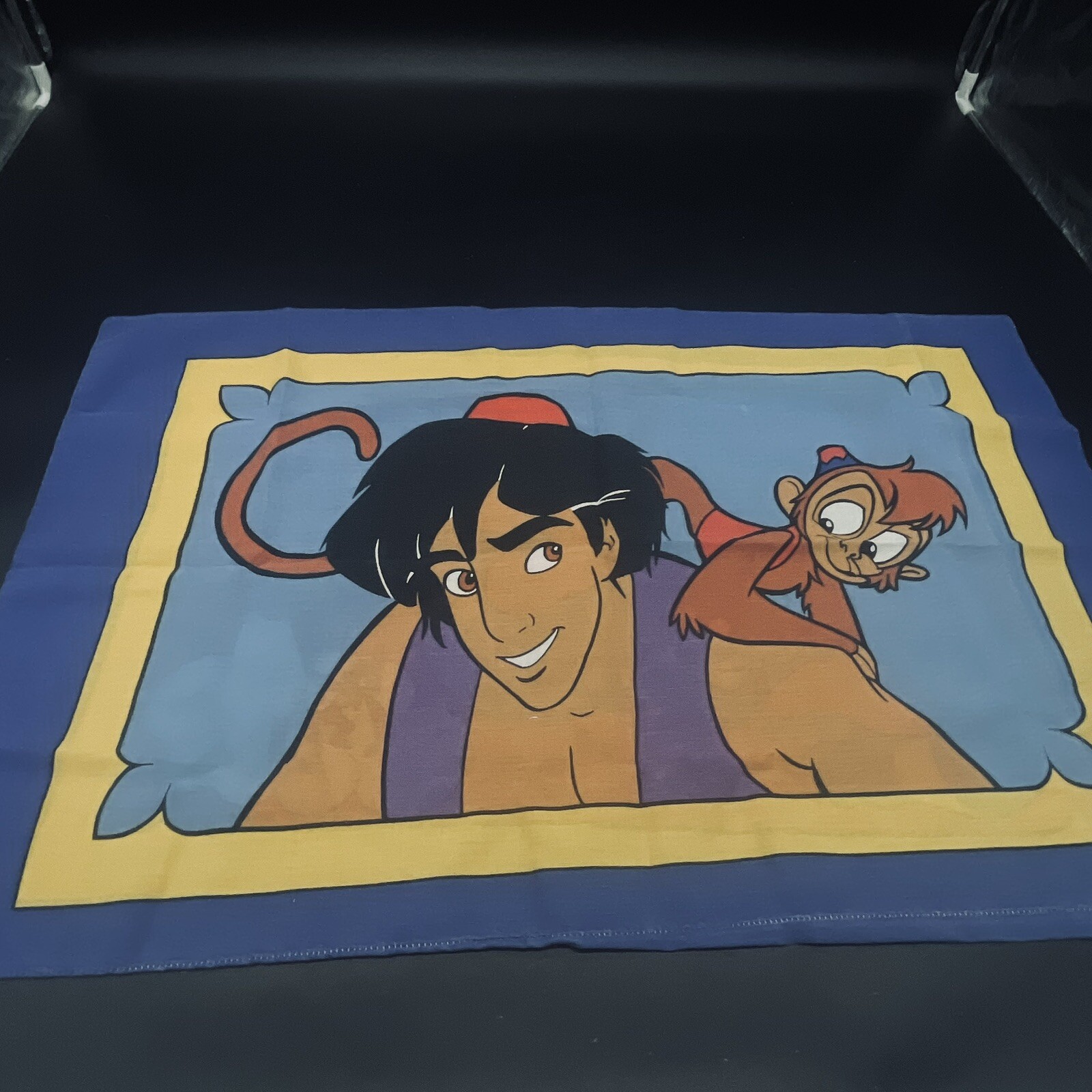 Vintage Disney's Aladdin Abu Reversible Pillow Case 1993 Standard