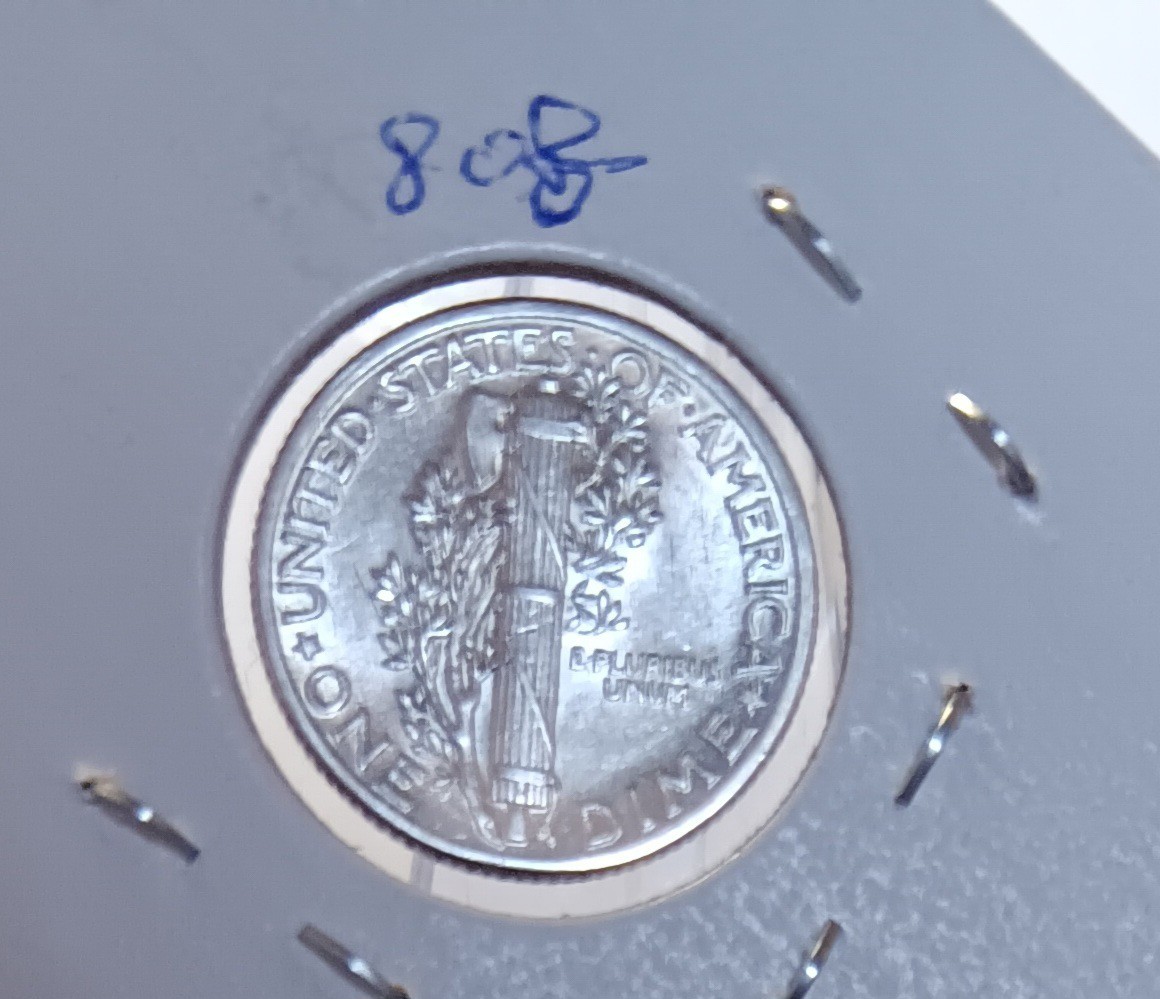 1935 P Mercury Silver Dime 808