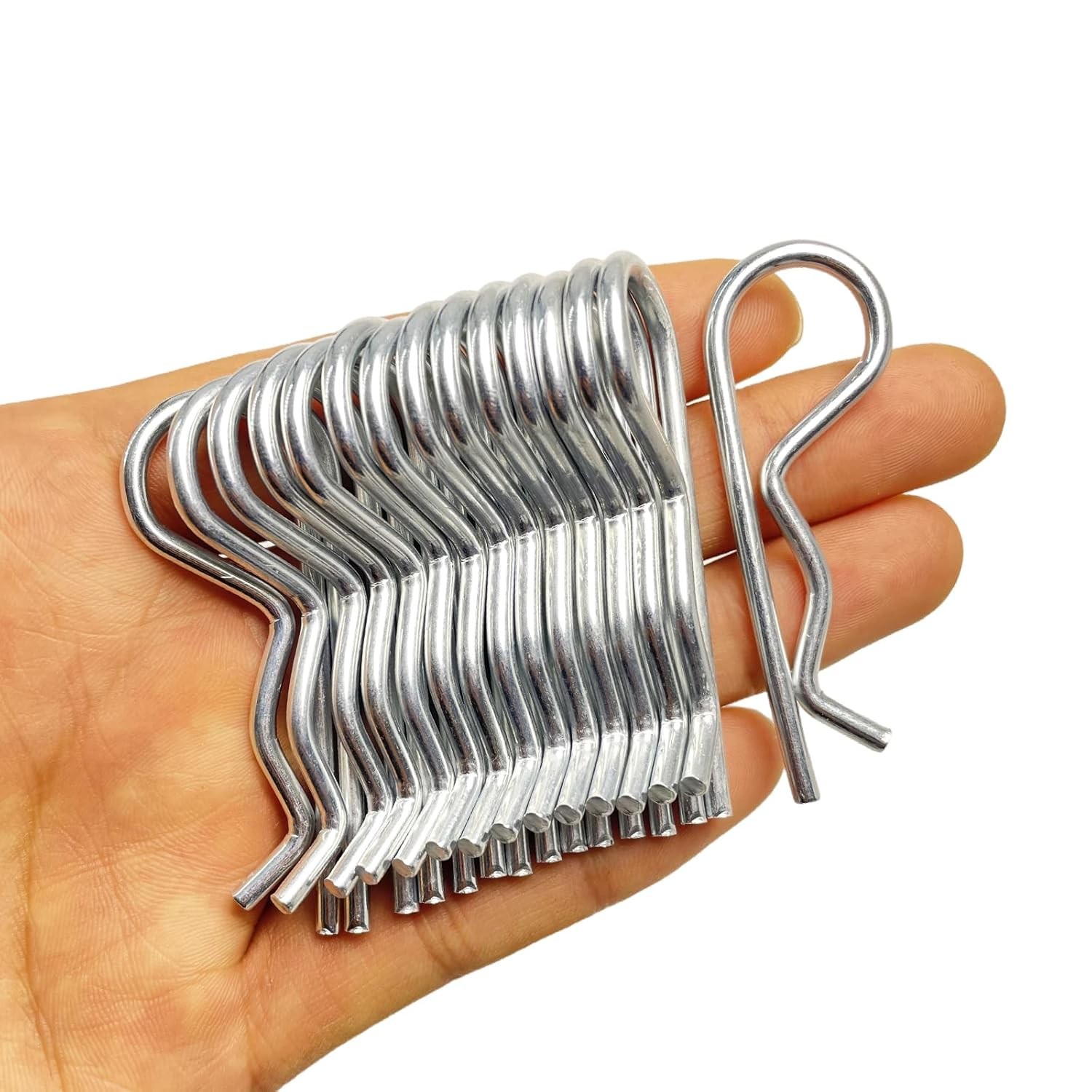 Jongdari 15pcs Cotter Pins, Heavy Duty Large - M3x60mm, Silver