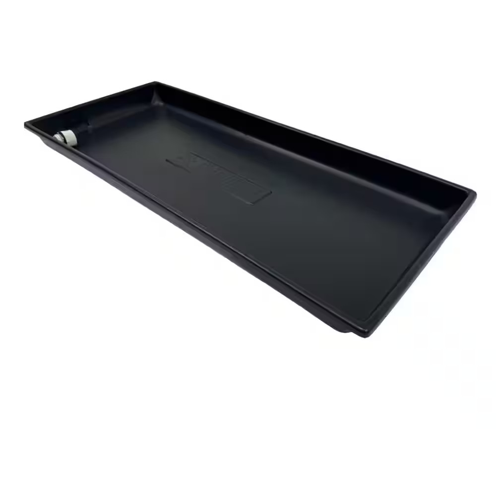 39.50 In. X 16.50 In. Heavy Duty Plastic HVAC Condensate Drain Pan with Drain Ho