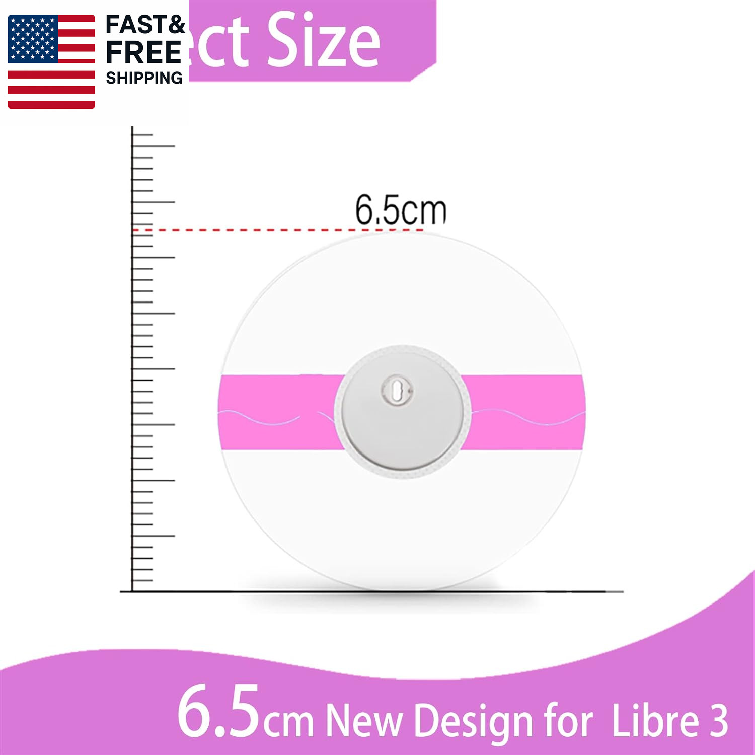 60Pack Freestyle 14 Day Sensor Patch & Libre 3 plus Sensor Covers Waterproof Adh