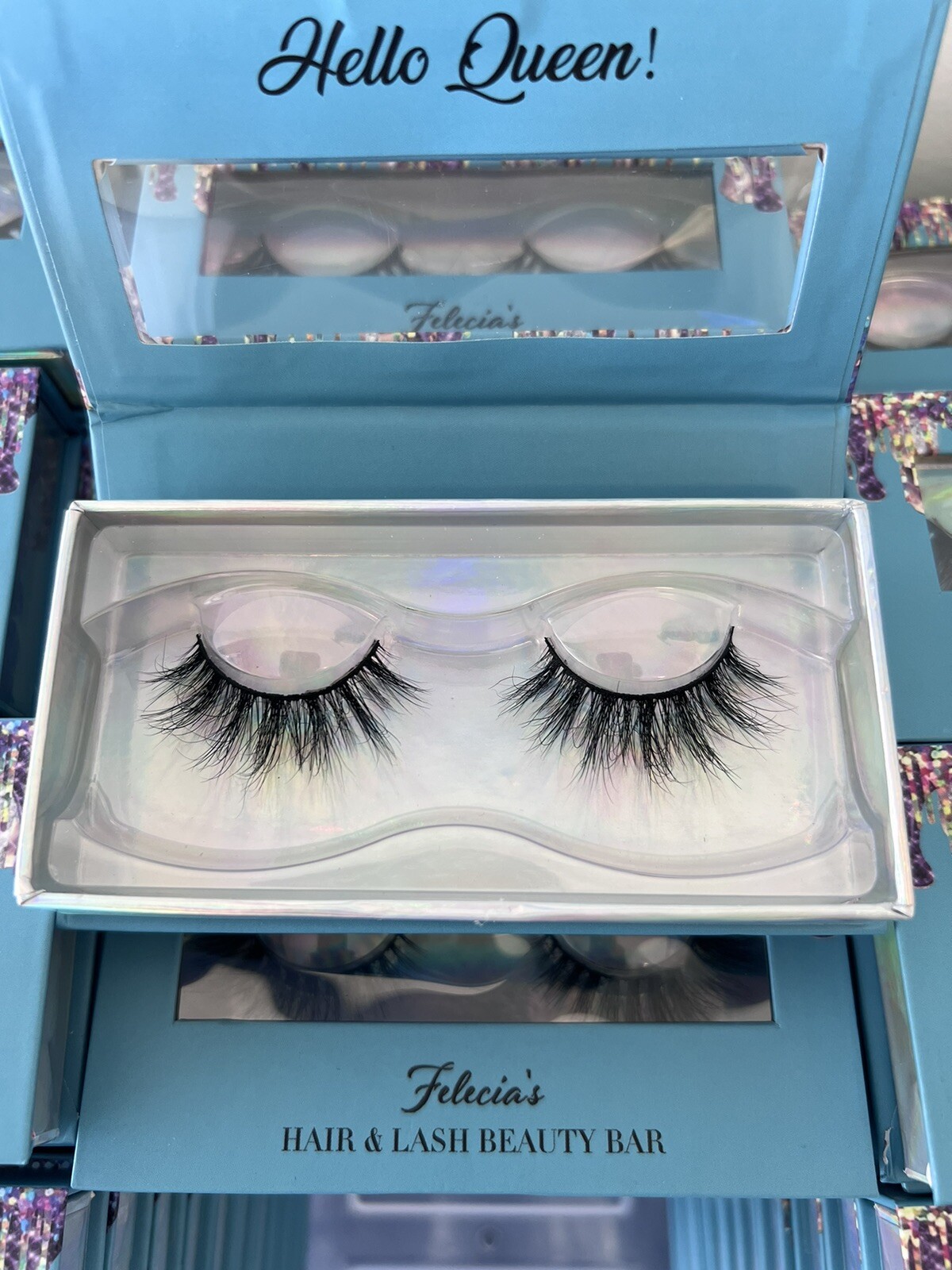 Mink Lashes fluffy false eyelashes, 18mm Dramatic look, Cat eye Apperance