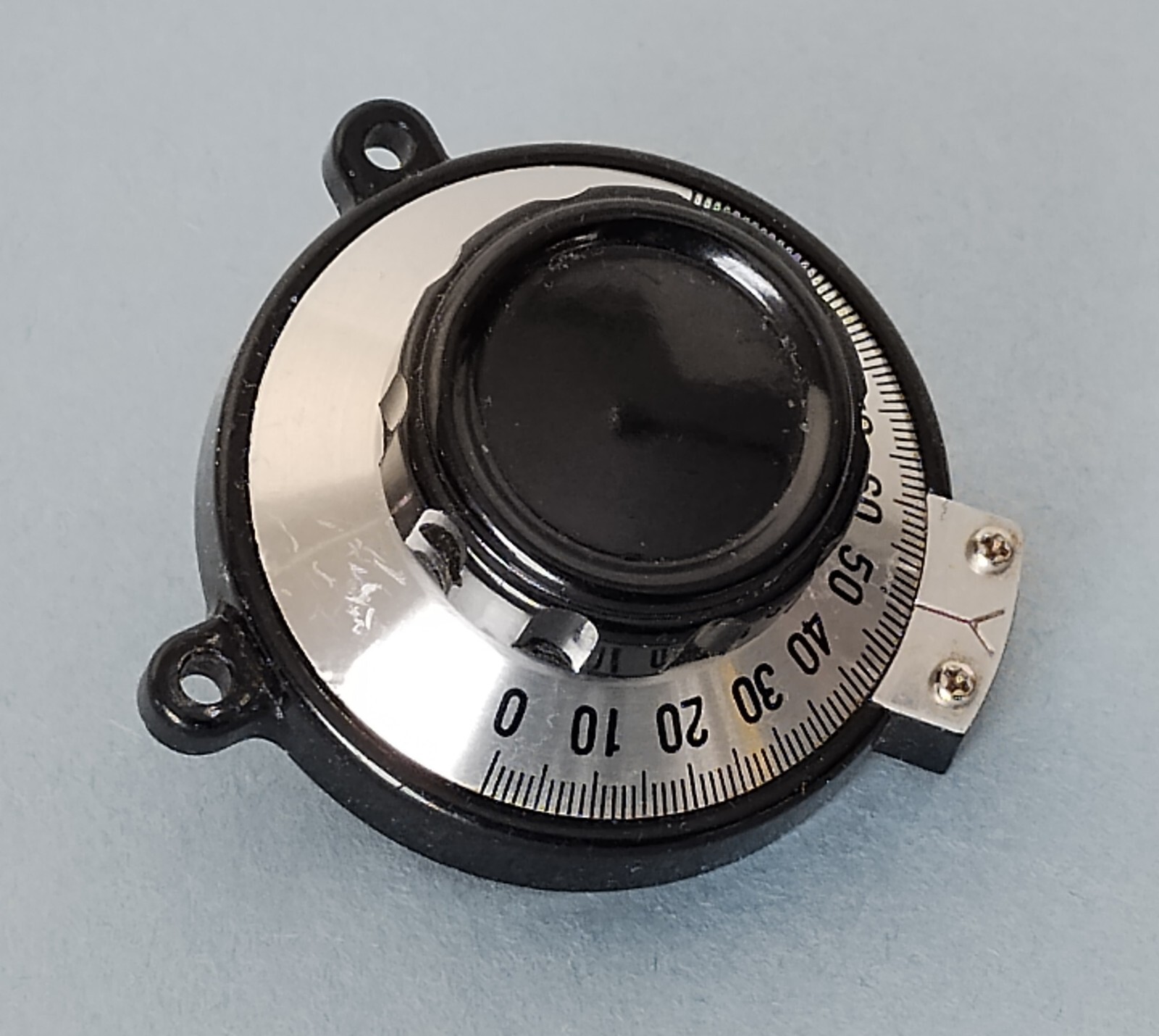 50mm Vernier Dial - 2" Calibrated 0 to 100 - 3.25:1 Ratio - For 1/4" Shaft