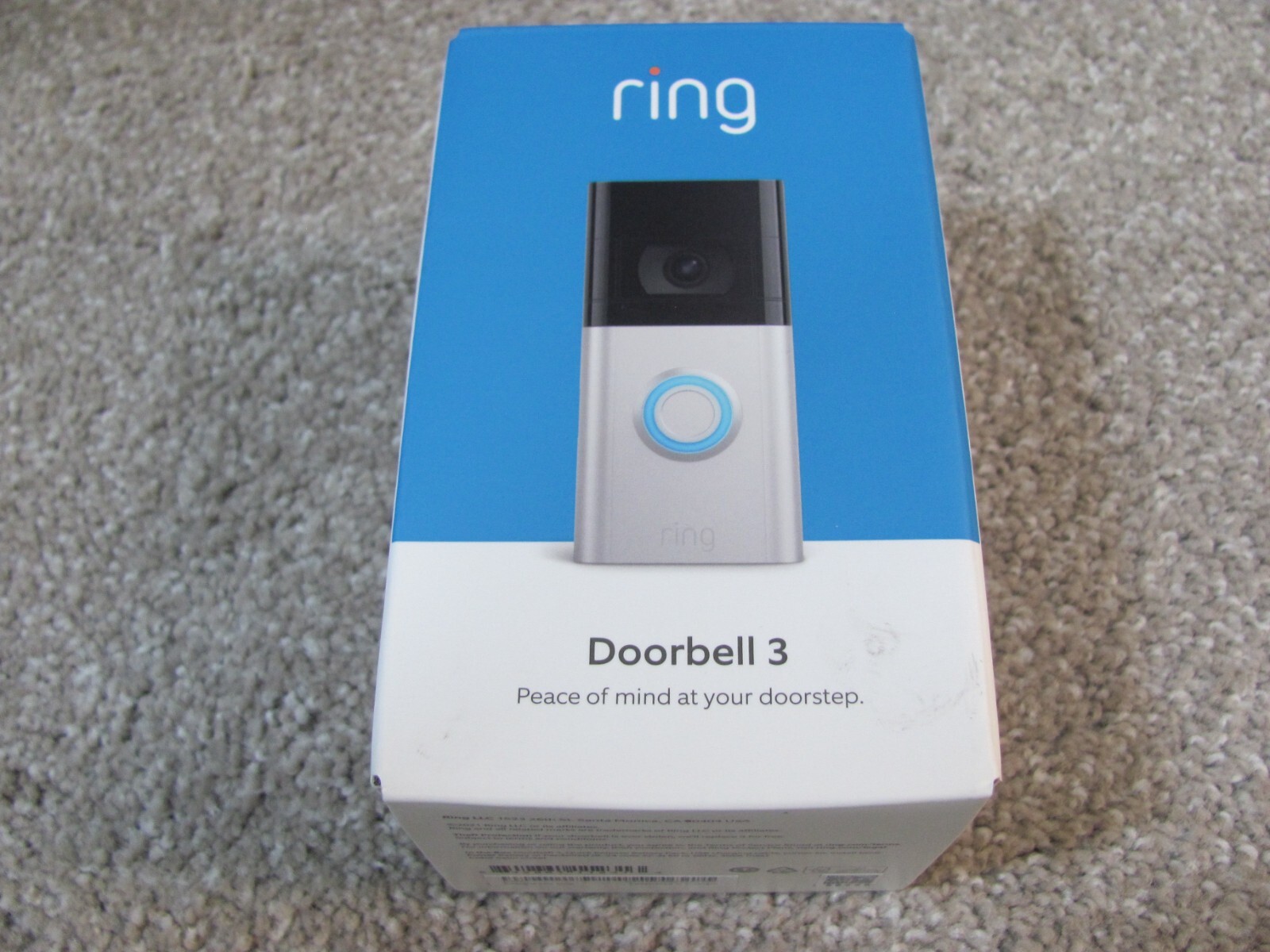 Brand New Ring Video Doorbell 3 1080P Wi-Fi Motion Detection- Satin Nickel