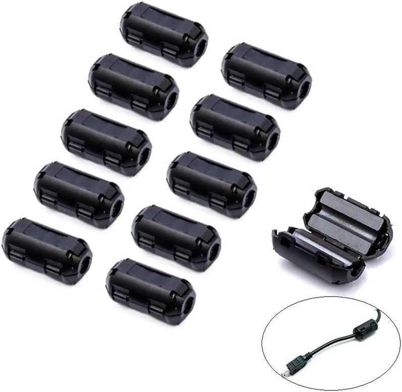 3mm Inner Diameter Noise Filter Clips - 10pcs for Enhanced Audio & Data Clarity