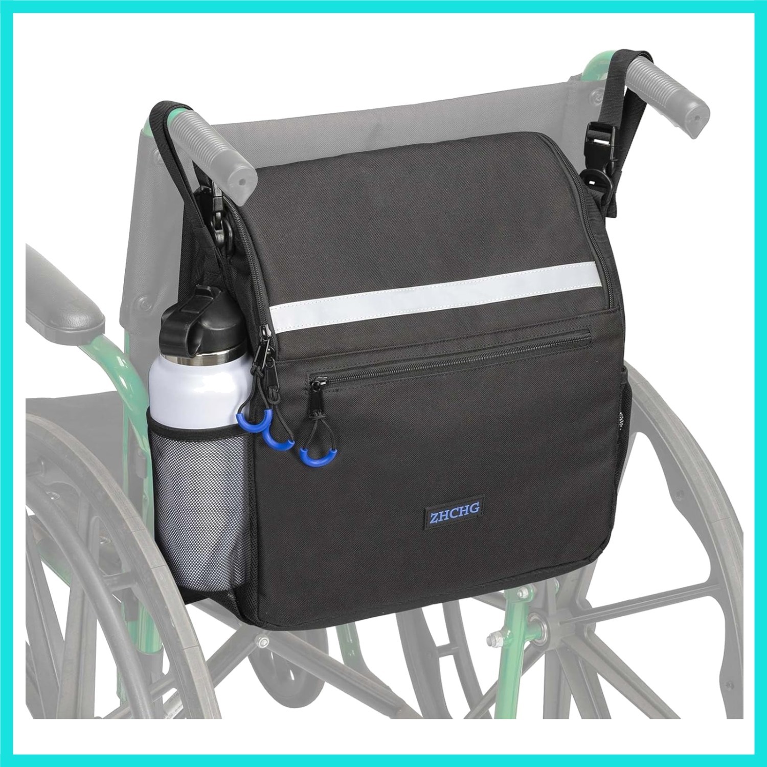 Wheelchair Bags, Wheelchair Backpack with Cup Holder, Wheelchair Bags to Hang...
