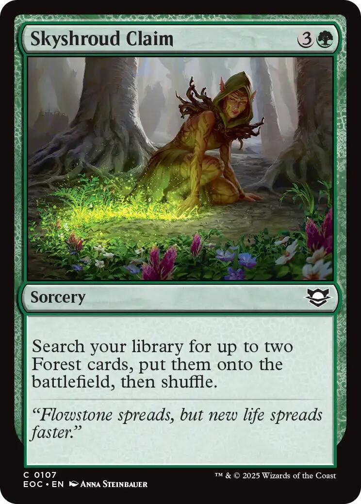 Skyshroud Claim - 107 - NM - Commander: Edge of Eternities - MTG
