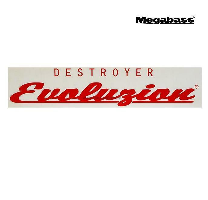 Megasbass Destroyer Evoluzion Sticker Red 16"x3.5" 0088907570