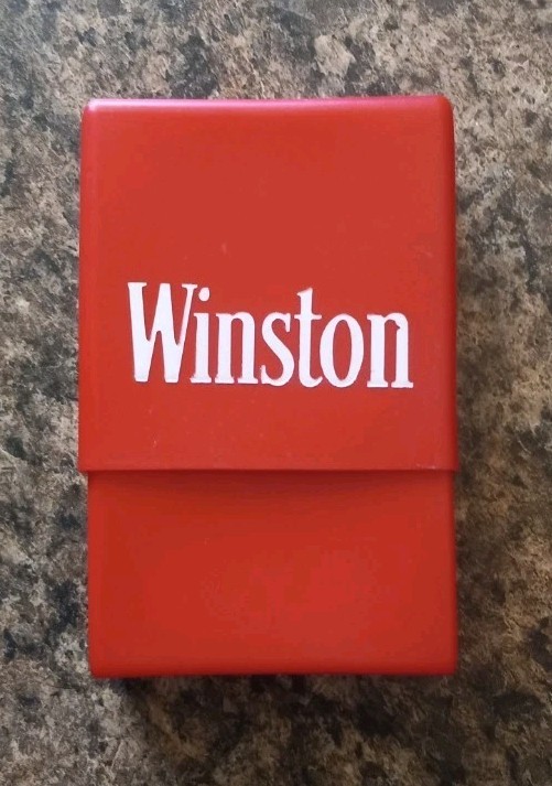 Vintage Winston Cigarette Deck of Playing Cards in Plastic Pack Container new