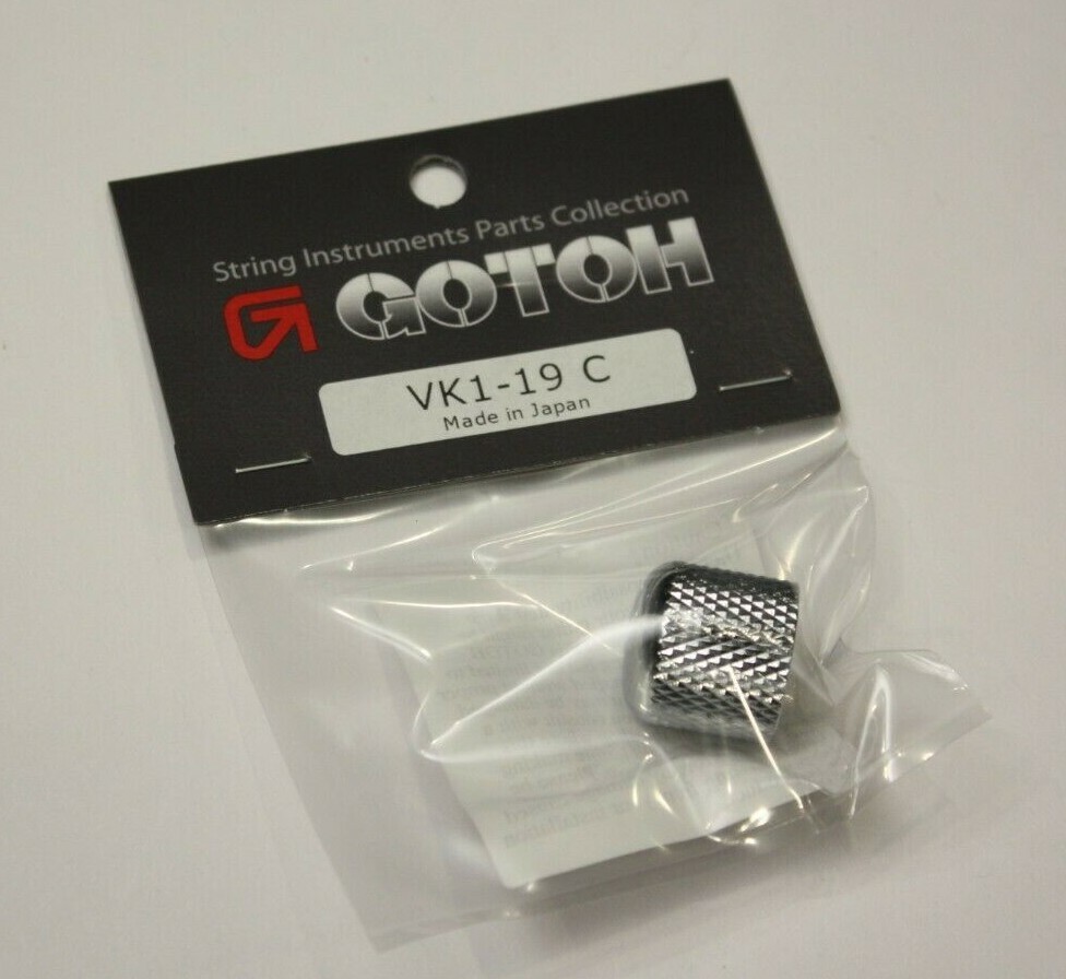 Authentic Gotoh VK1-19 Chrome Control Knob Metal Fit Ibanez Guitar + Many Others