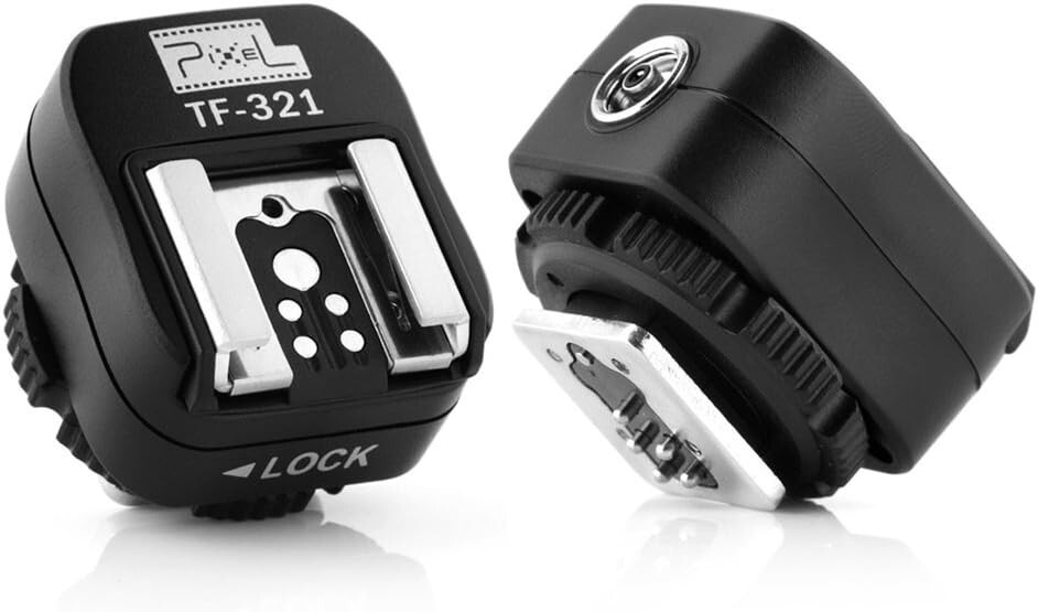 Pixel TF-321 TF-334 TF-335 Hot shoe Adapter Converter fr Canon Nikon Sony Flash