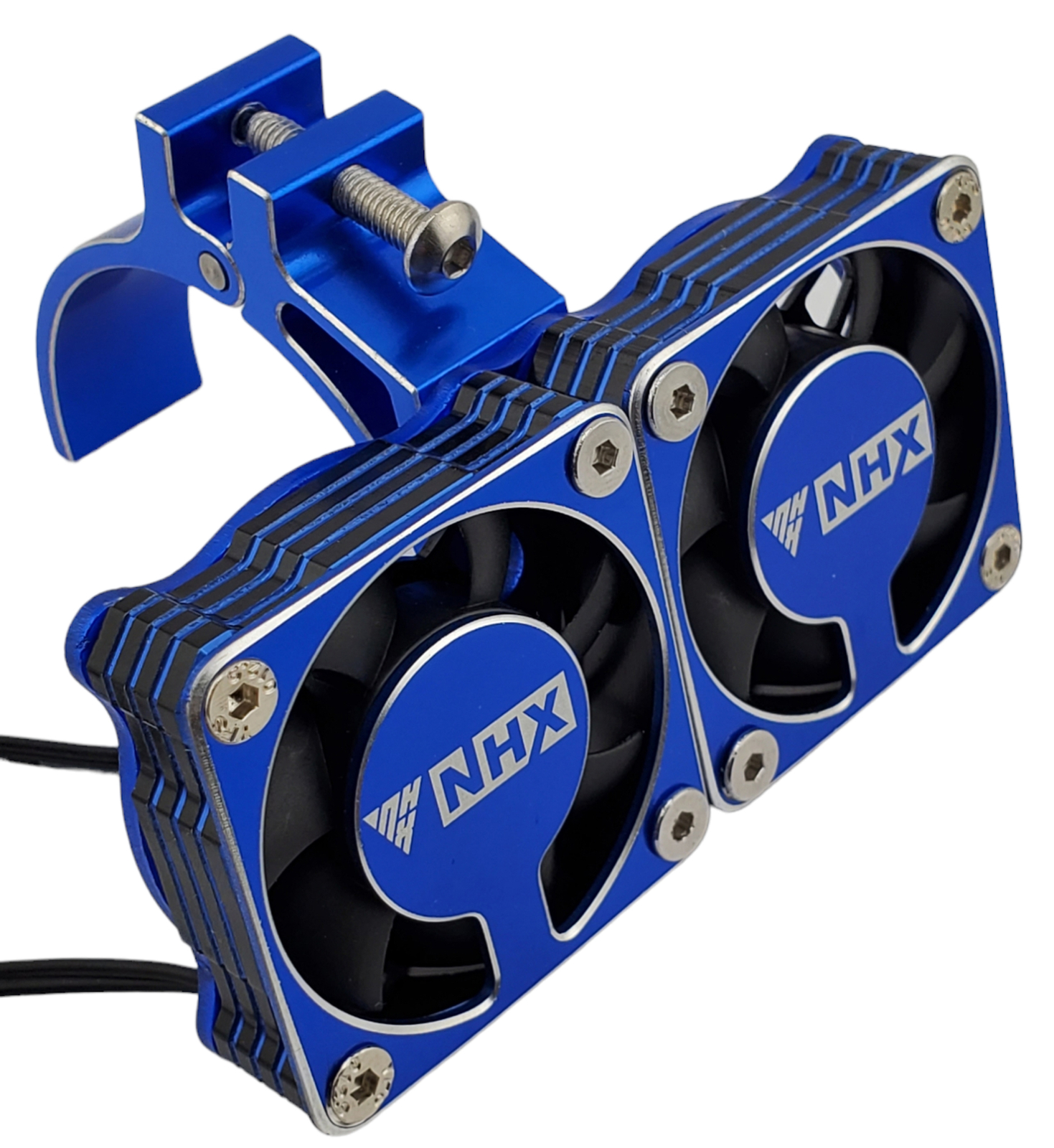NEW NHX RC 1/8 Twin Alum Cooling Fans & Side Motor Mount Castle 1721 / 1717