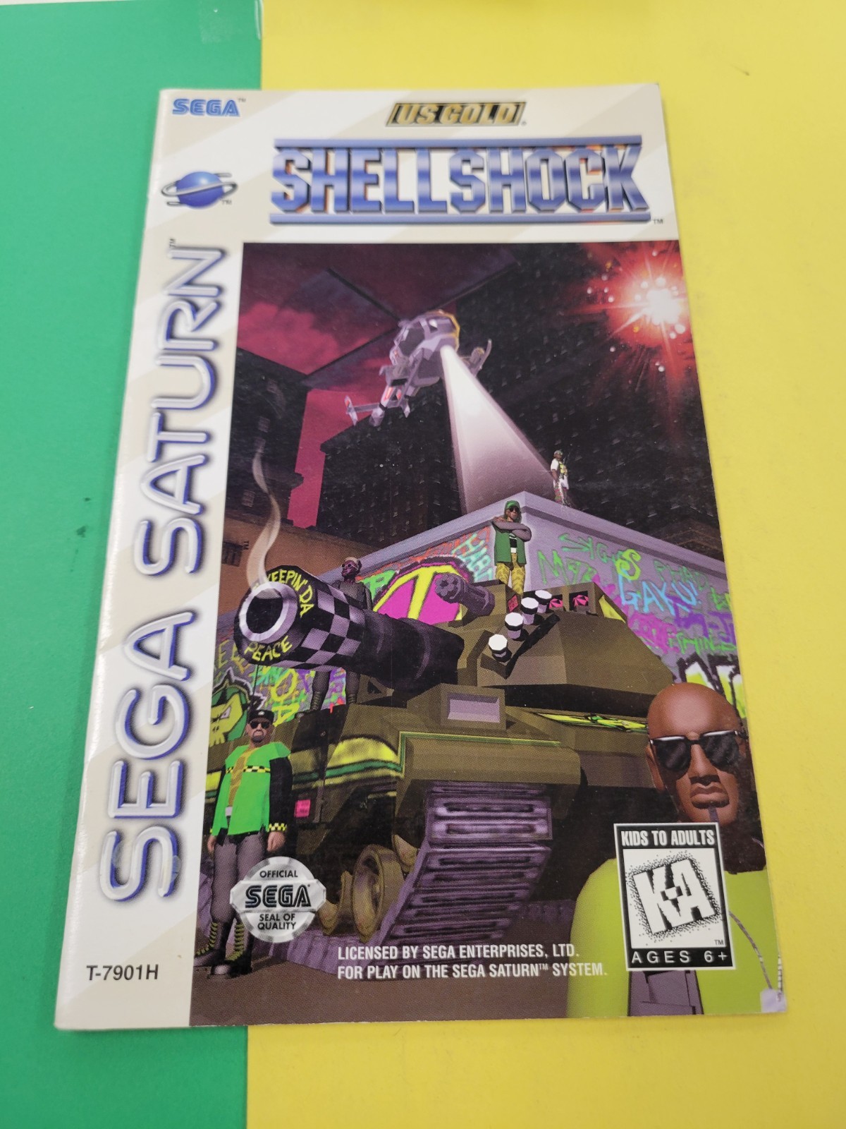 Shellshock (Sega Saturn, 1995) Manual Only