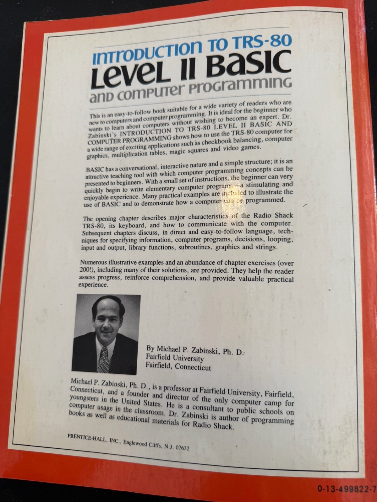 Vintage Computer Programming Book 1980 TRS-80 Level II Basic