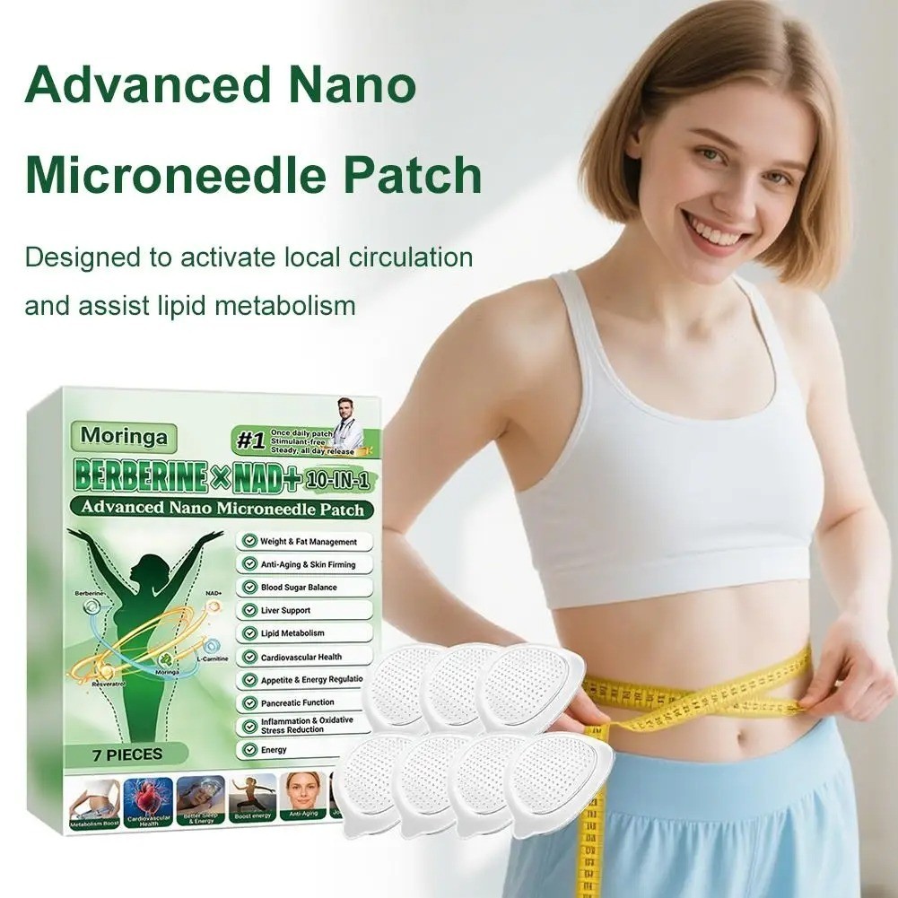 Moringa Berberine 10-in-1 Advanced Nano Microneedle Patch (7pcs/box)
