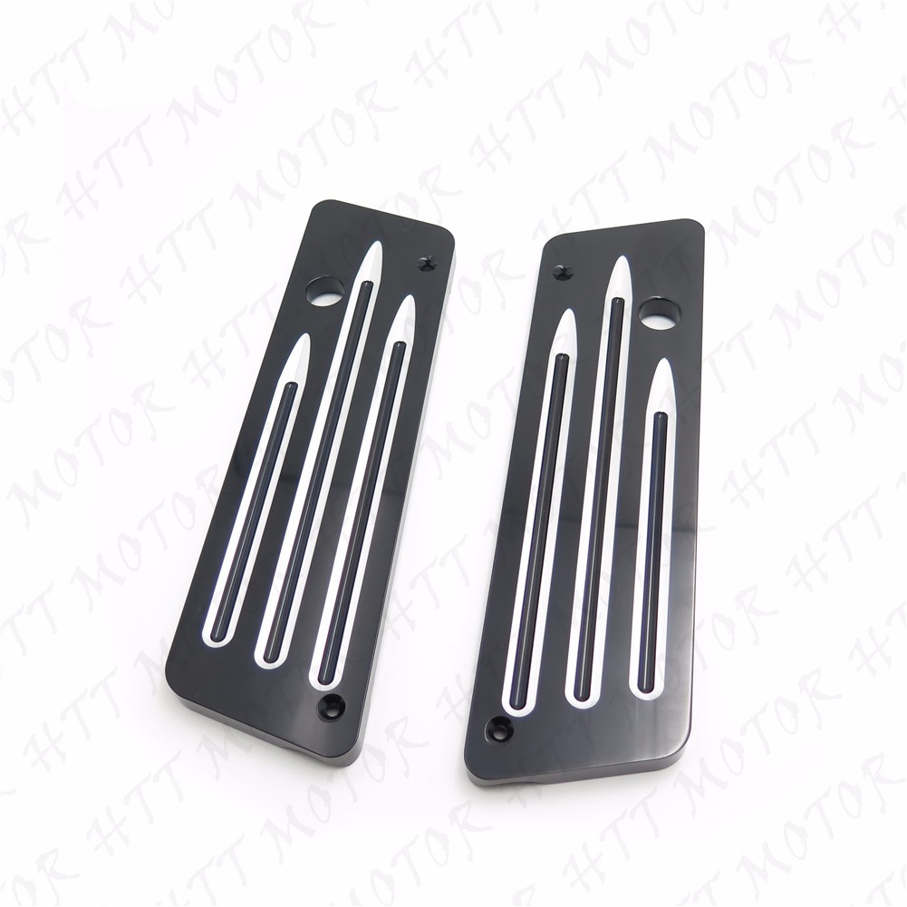Hard Bags Billet Saddlebag CNC Cut Latches Cover for Harley Touring 1993-2013