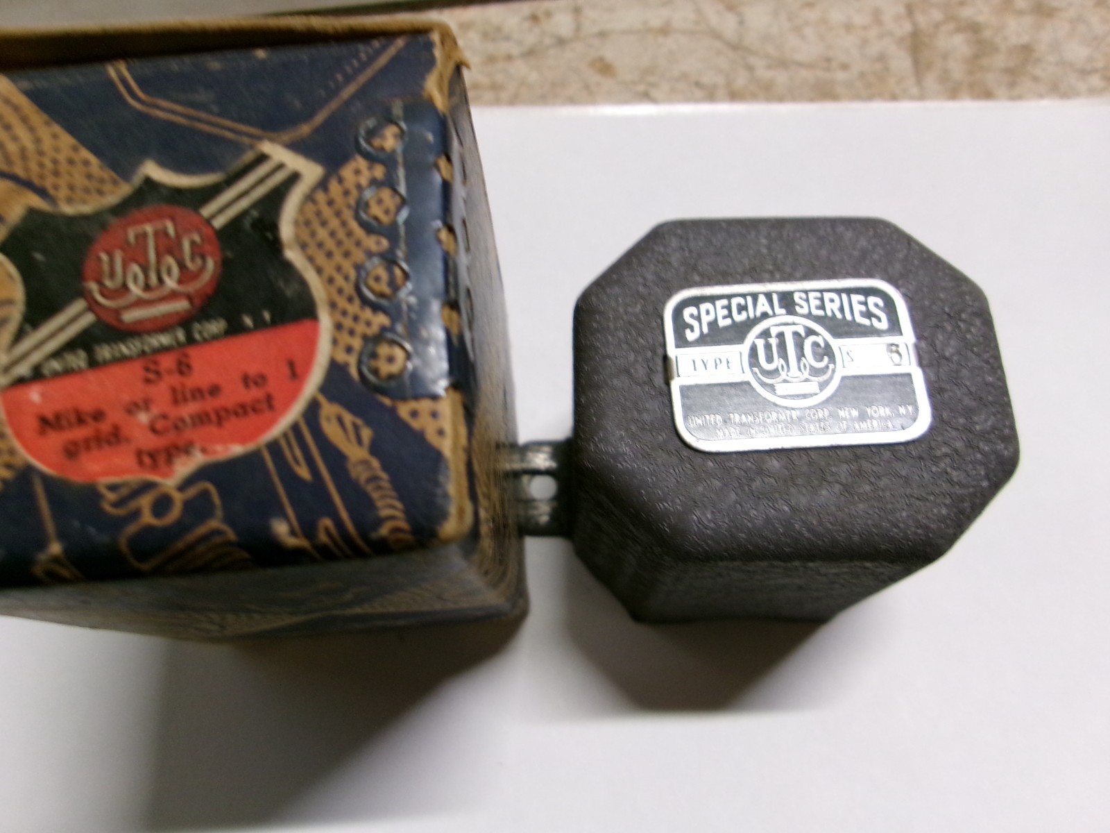 VINTAGE NOS UTC S-6 AUDIO TRANSFORMER