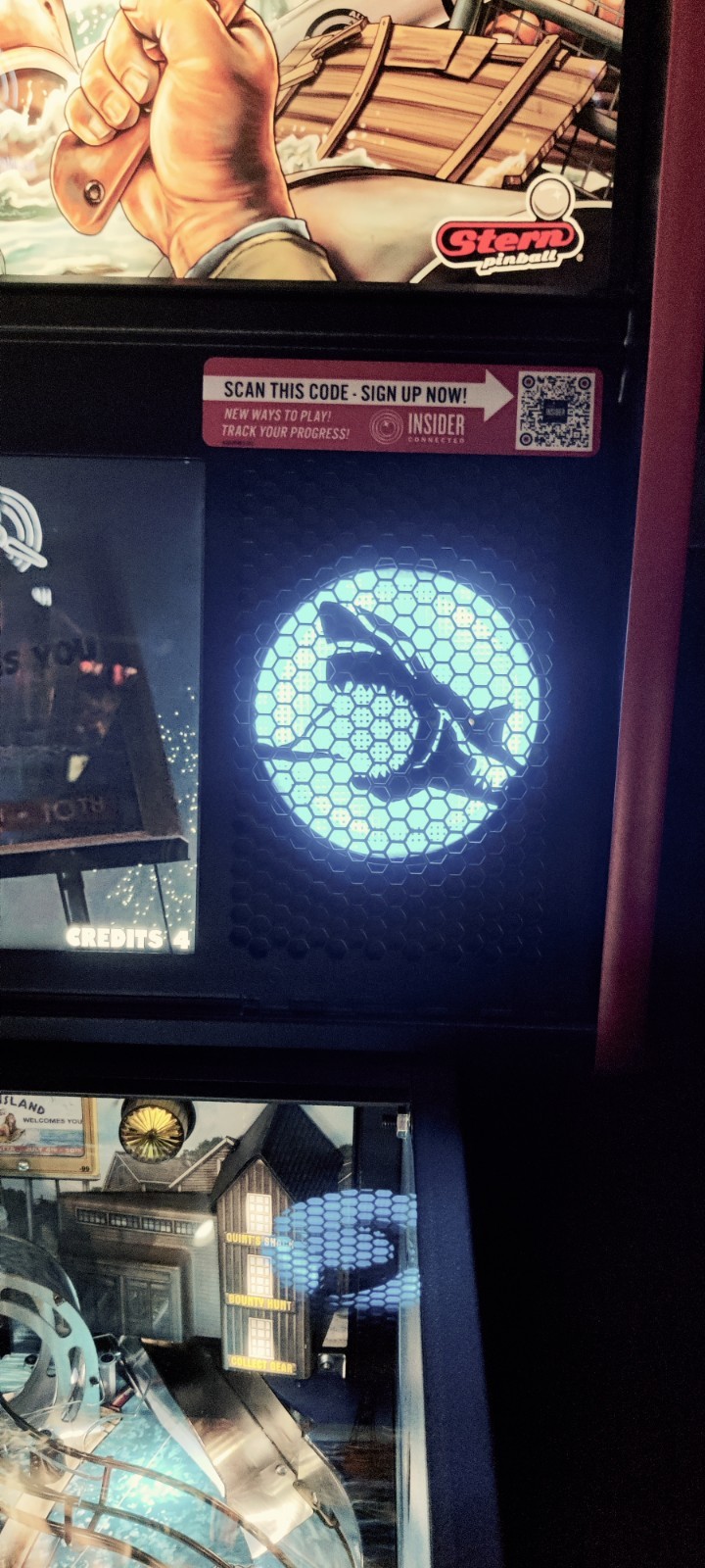 Jaws Pinball Speaker Inserts