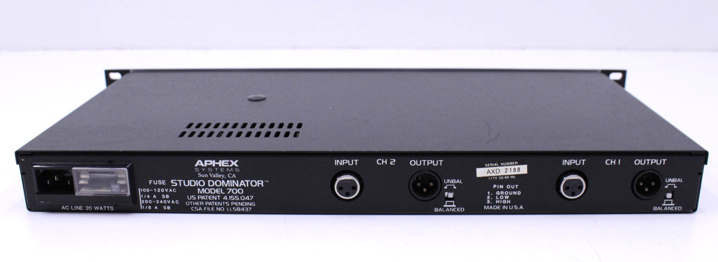 Aphex Systems Studio Dominator Model 700 Rack Mount Tested