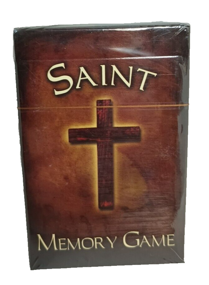 Saint Memory Card Matching Game  1 or More Players ages 3  + New Cello Sealed