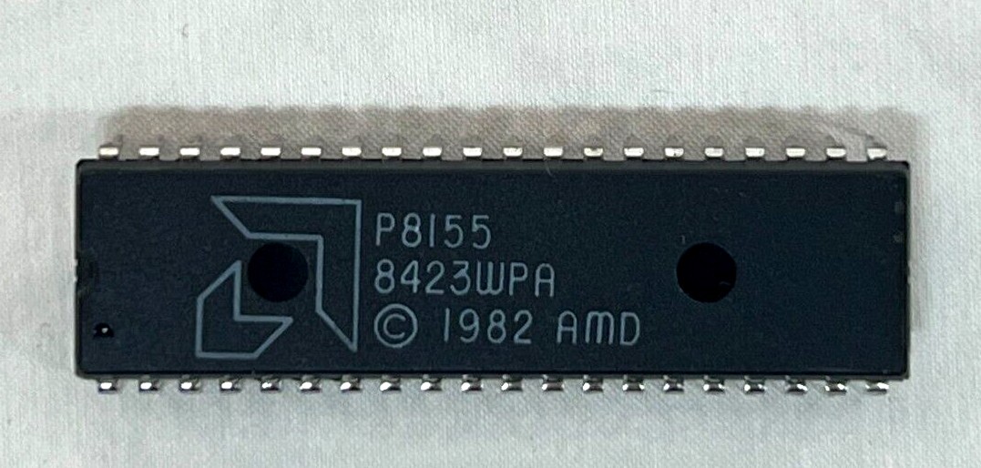 NEW AMD P8155 ; 2048-Bit Static MOS RAM IC ; 40-Pin Plastic DIP (PD 040) ; 1PCS
