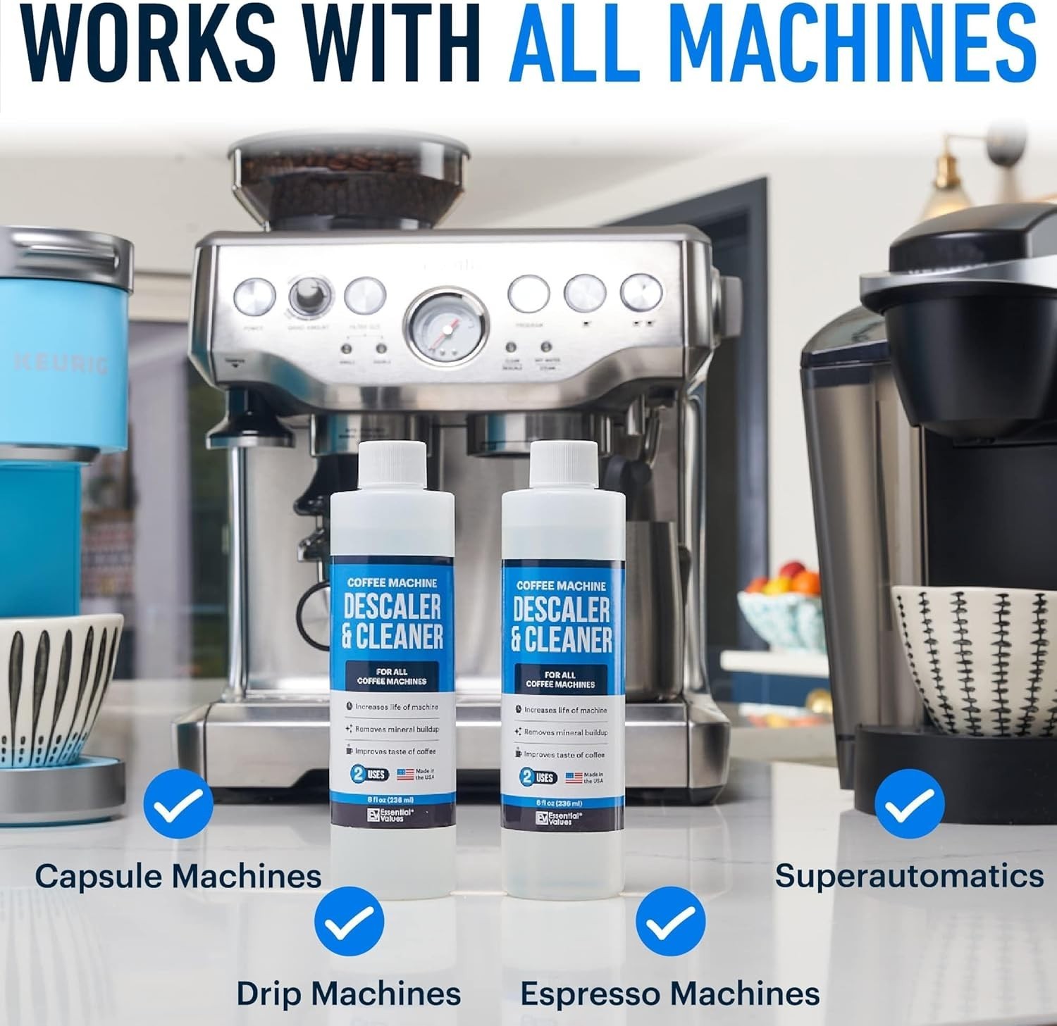 Descaling Solution Compatible Coffee Machin - Coffee Pot Cleaner - Descaler Spec