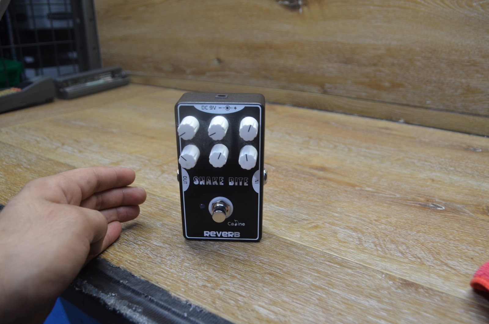 Caline CP-26 Snake Bite Reverb Guitar Effect Pedal - Black NO CORDS