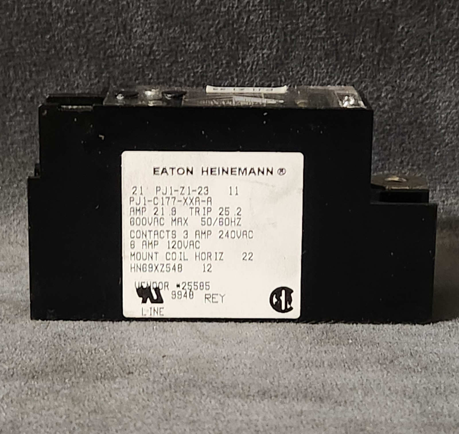 ~Discount HVAC~ CP-HN69XZ548 - Heinemann - Overload Relay 6/3A @ 120/240V