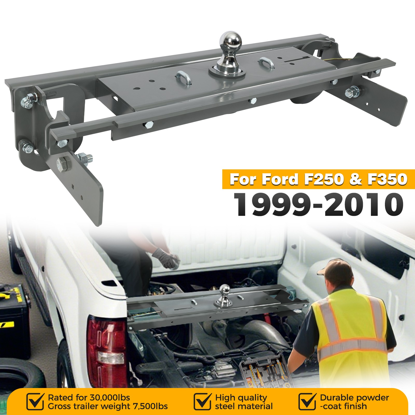 Gooseneck Hitch for 1999-2010 Ford F250 & F350 for Towing Trailer #GNRK1108 US