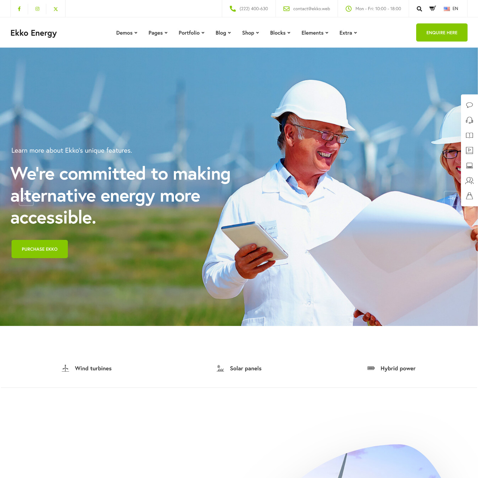 Renewable Energy Websites Design for Sale with Free VPS Web Hosting