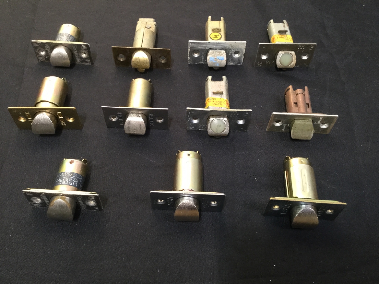 Assortment of Deadlatches & Spring Latches, set of 11-Locksmith