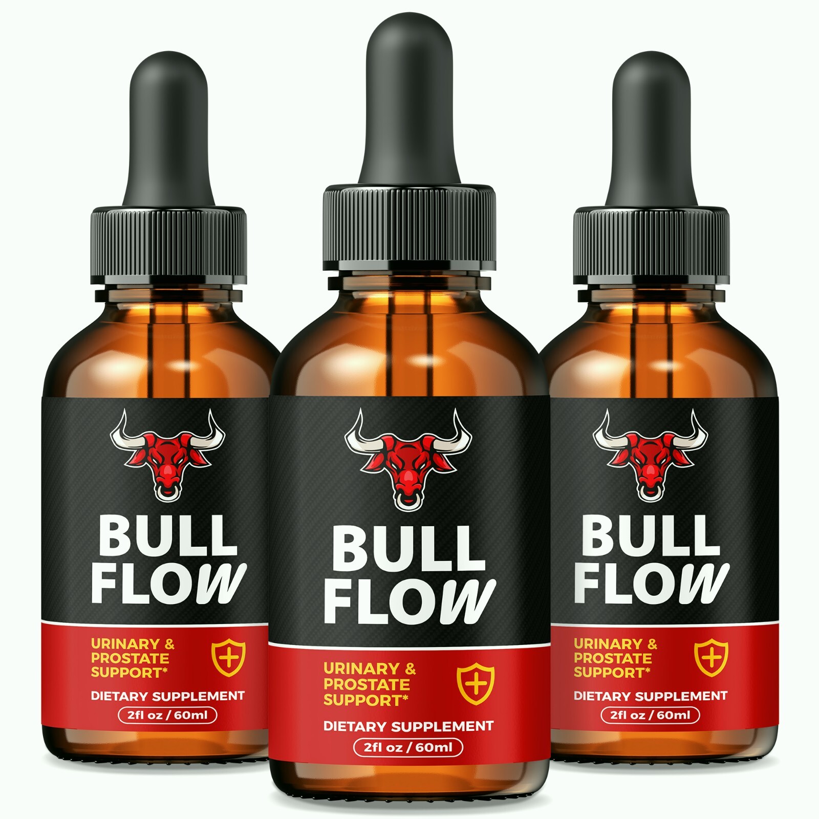 Bull Flow for Prostate, Advanced BullFlow Drops for Men - 3 Pack