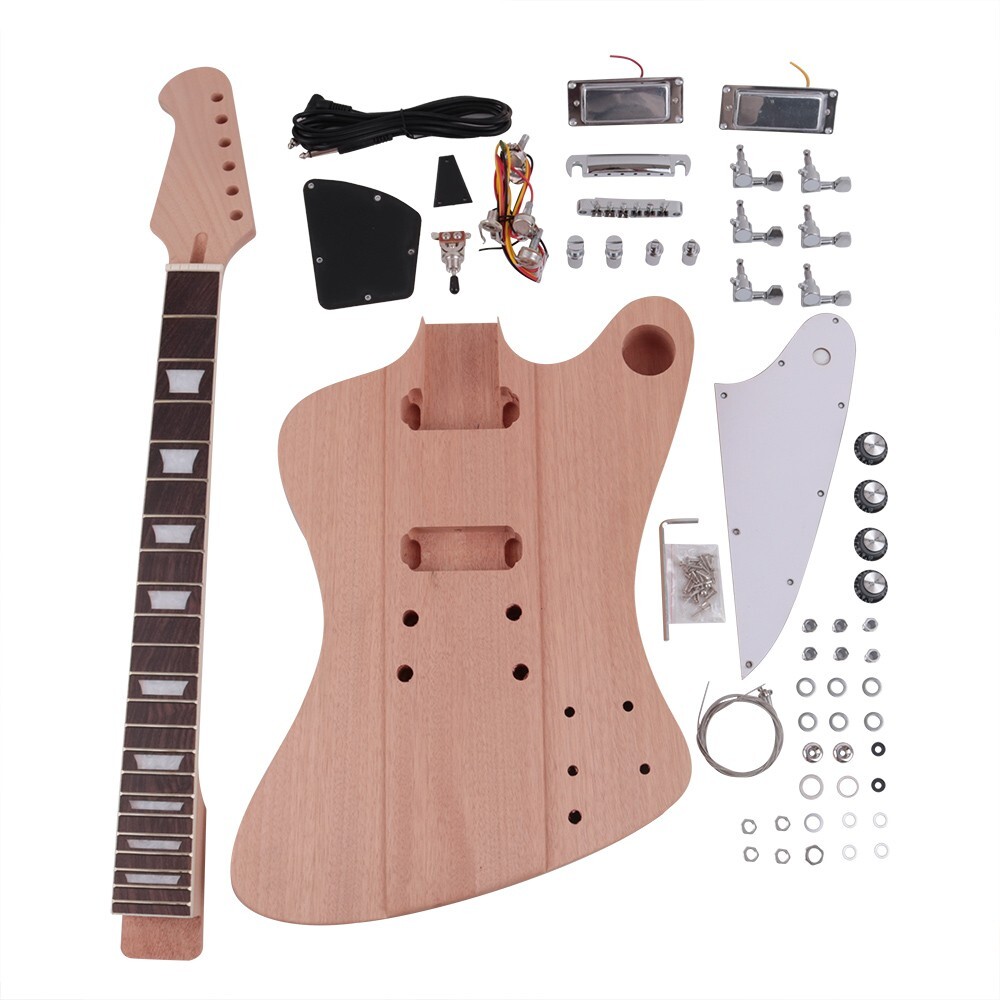 DIY electric firebird guitar kits mahogany body neck rosewood fingerboard