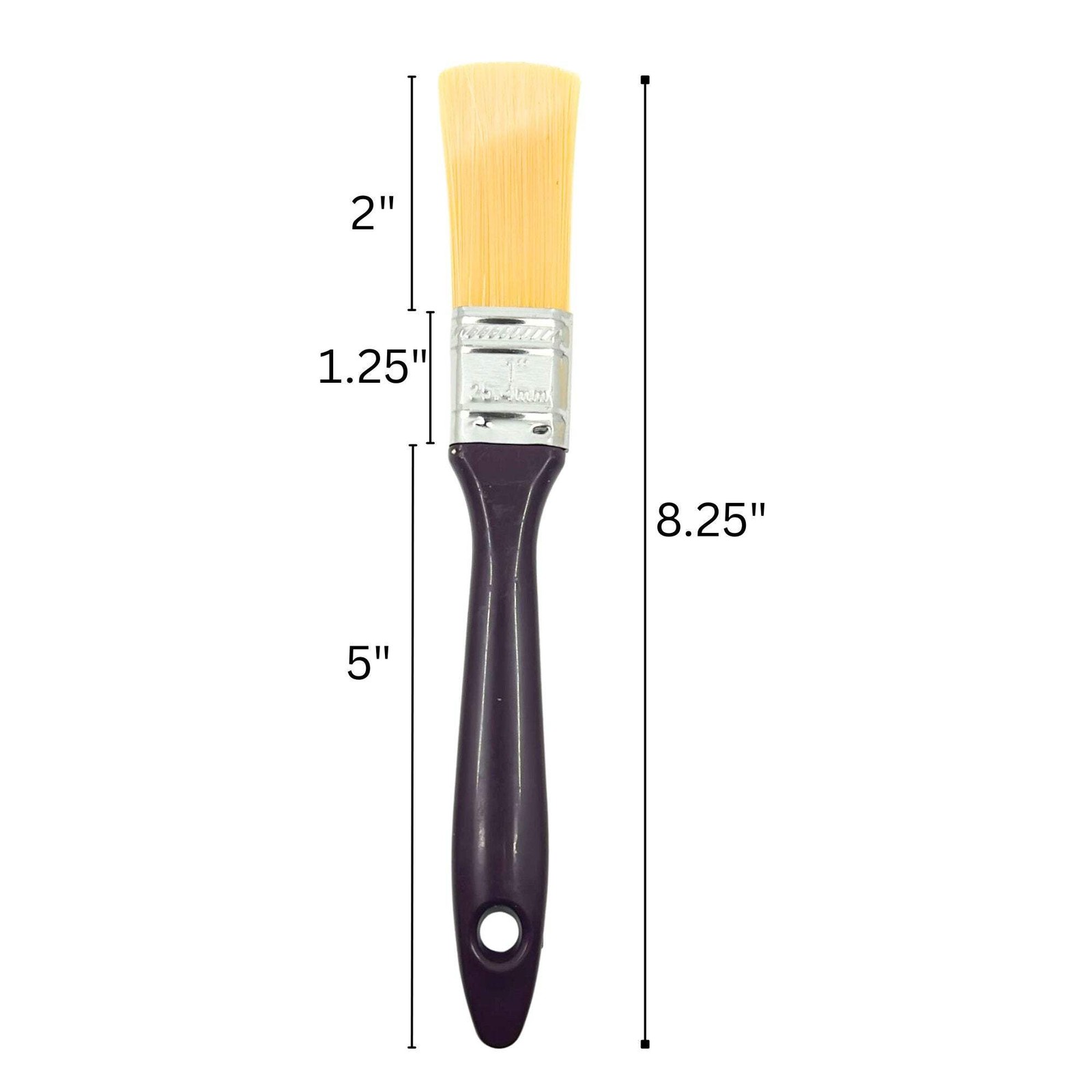 Plastic Handle Paint Brushes: Set of 3