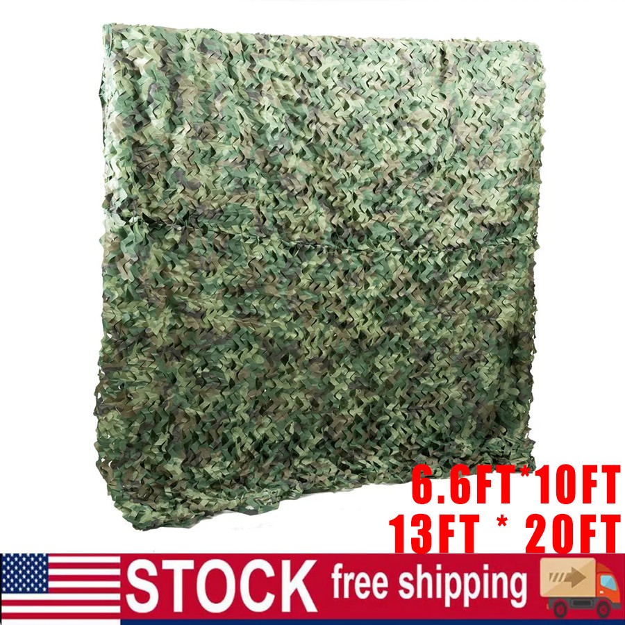 Camping Camouflage Netting Military Camo Sunshade Mesh Car Cover Shade
