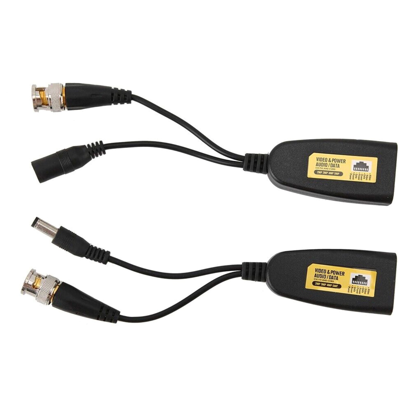 Thunder-Proof Level 3 BNC To POE Adapter Balun Connector For Surveillance