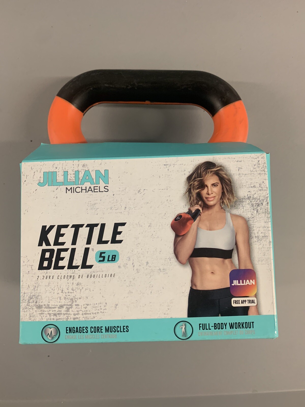 Jillian Michaels Single 5 Lb Kettle Bell Gym Weights