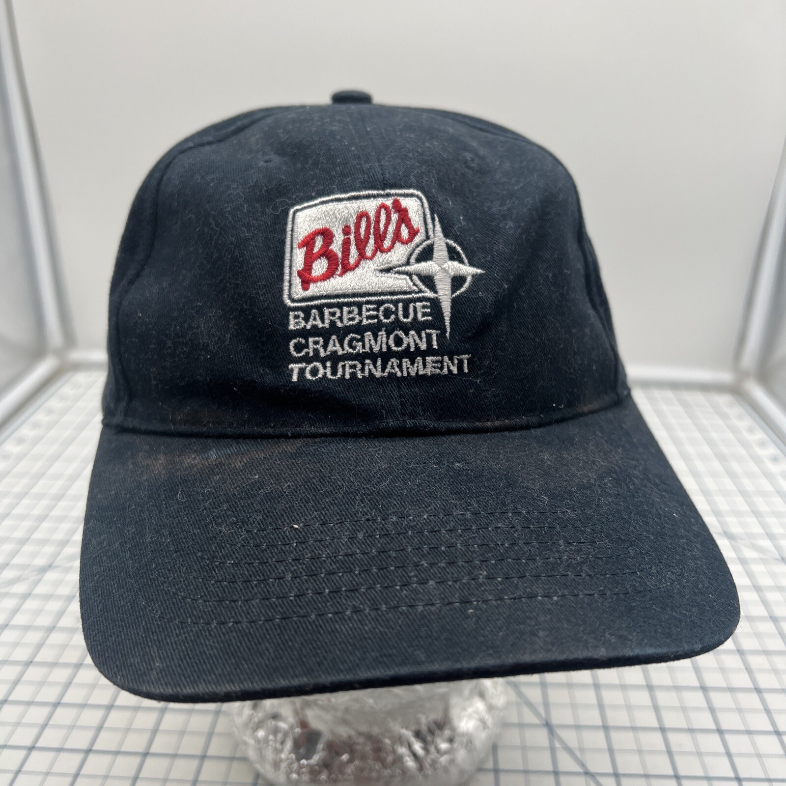 Bill's Barbecue BBQ Cragmont Tournament Hat Cap Vintage Strapback North Carolina