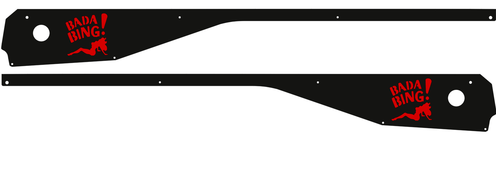 The Sopranos Pinball Side Rails Armor (stern) mod 1863