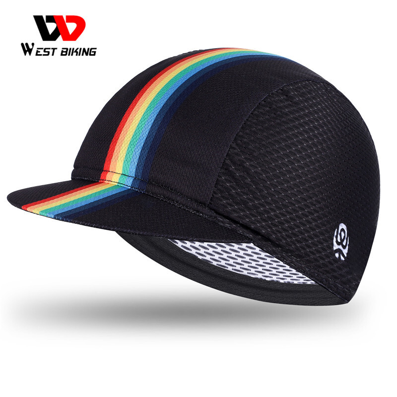 West Biking Breathable Cycling Cap Sports Helmet Sun Hat Sun Cap Black