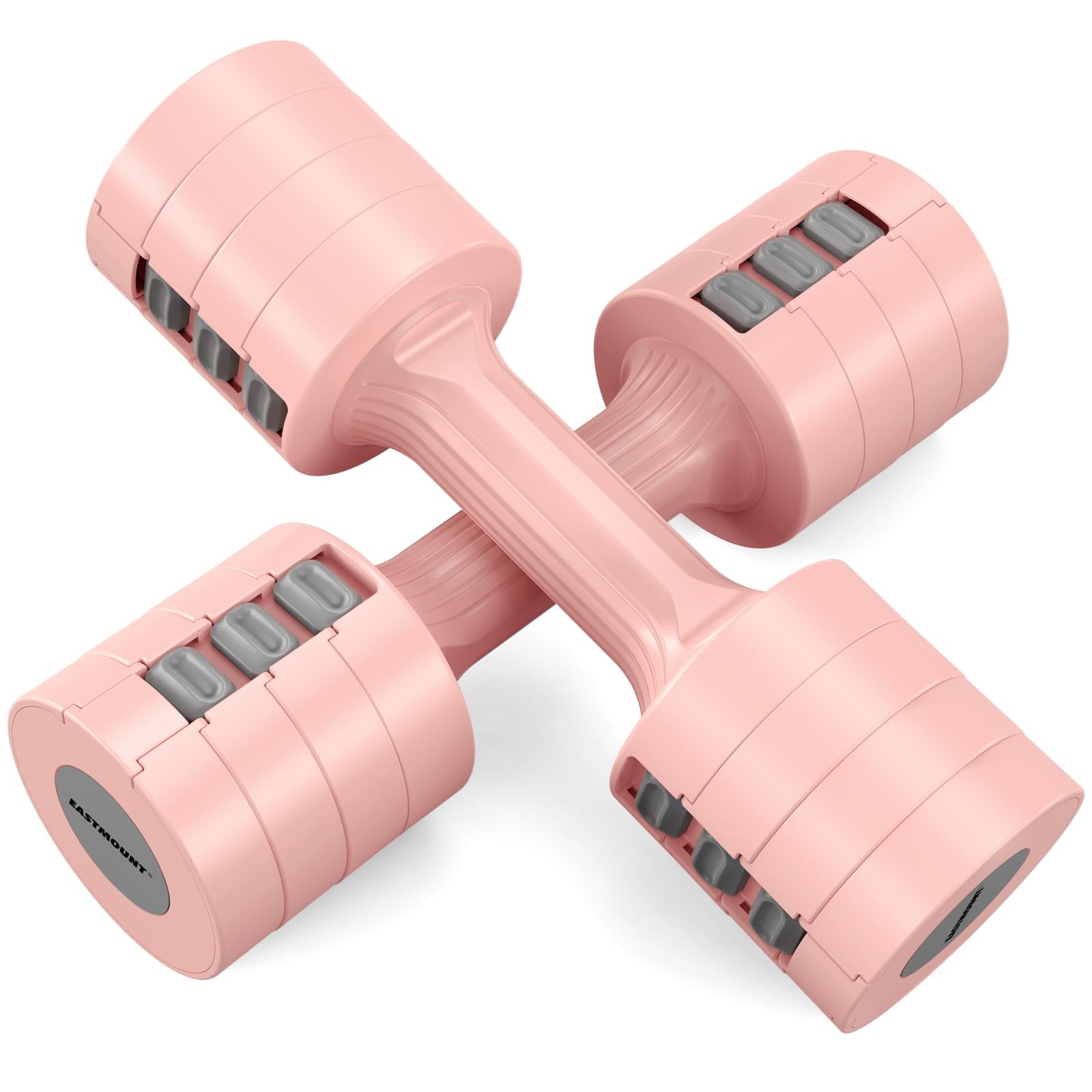 EAST MOUNT Adjustable Dumbbells 5 lb Dumbbells Set of 2 / Pair 10 lb Total Fr...